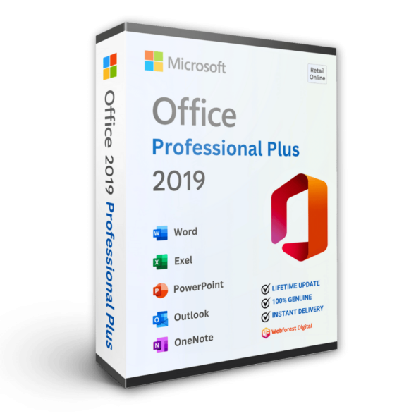 Office 2019 Professional Plus Retail Online Activation Key for 1PC